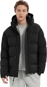 Orolay Men's Puffer Down Jacket with Detachable Hood Versatile