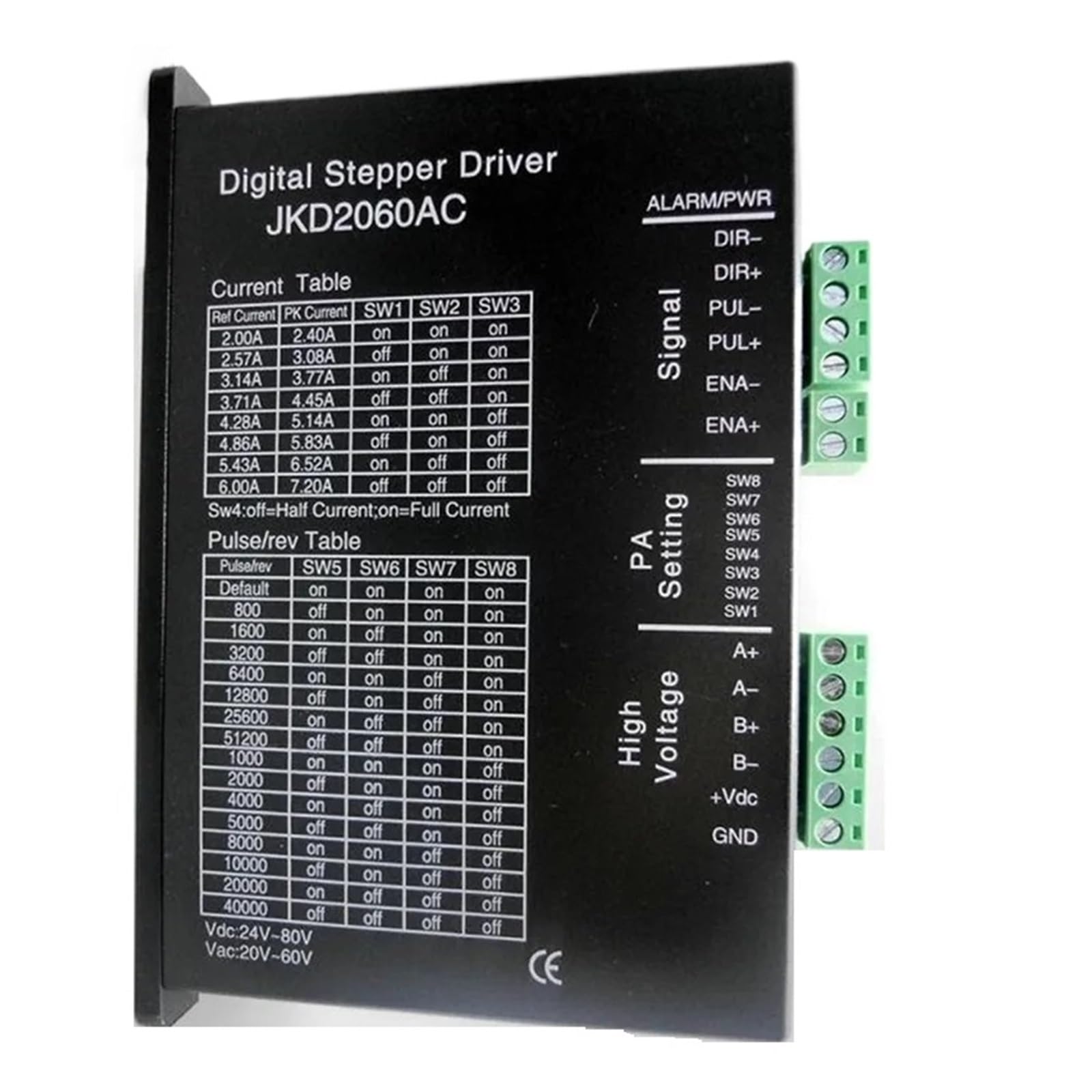 Contrôleur numérique JKD2060 à 256 microsteps pour éliminer les vibrations de vos moteurs