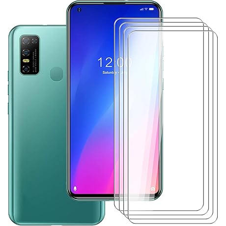 Doogee N30 Screen Protector, [4-Pack] HHUAN 9H Anti-Scratch Tempered Glass Protective Film for Doogee N30