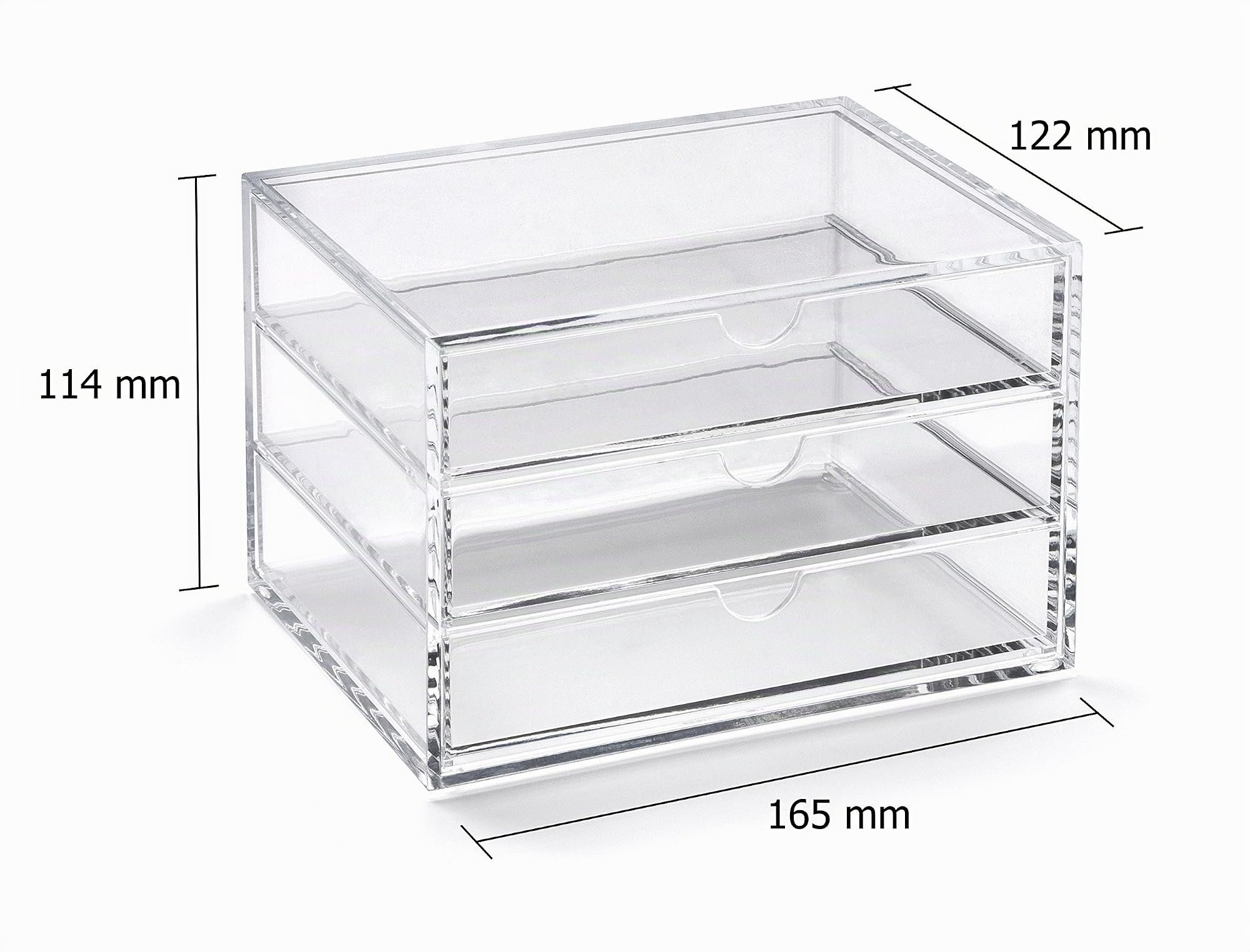 Osco A3276 - Organizador con 3 cajones, acrílico