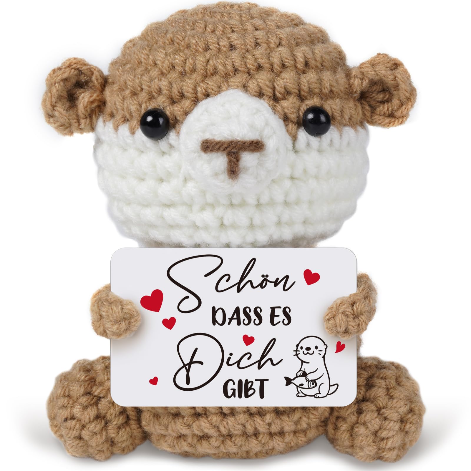 Sayregifty Geschenke für Frauen Männer - Pocket Hug Otter Positive Kartoffel Ersatz, Geburtstagsgeschenke für Frauen, Weihnachten Hochzeitstag Valentinstag Jahrestag Geschenk für Freundin Sie Ihn