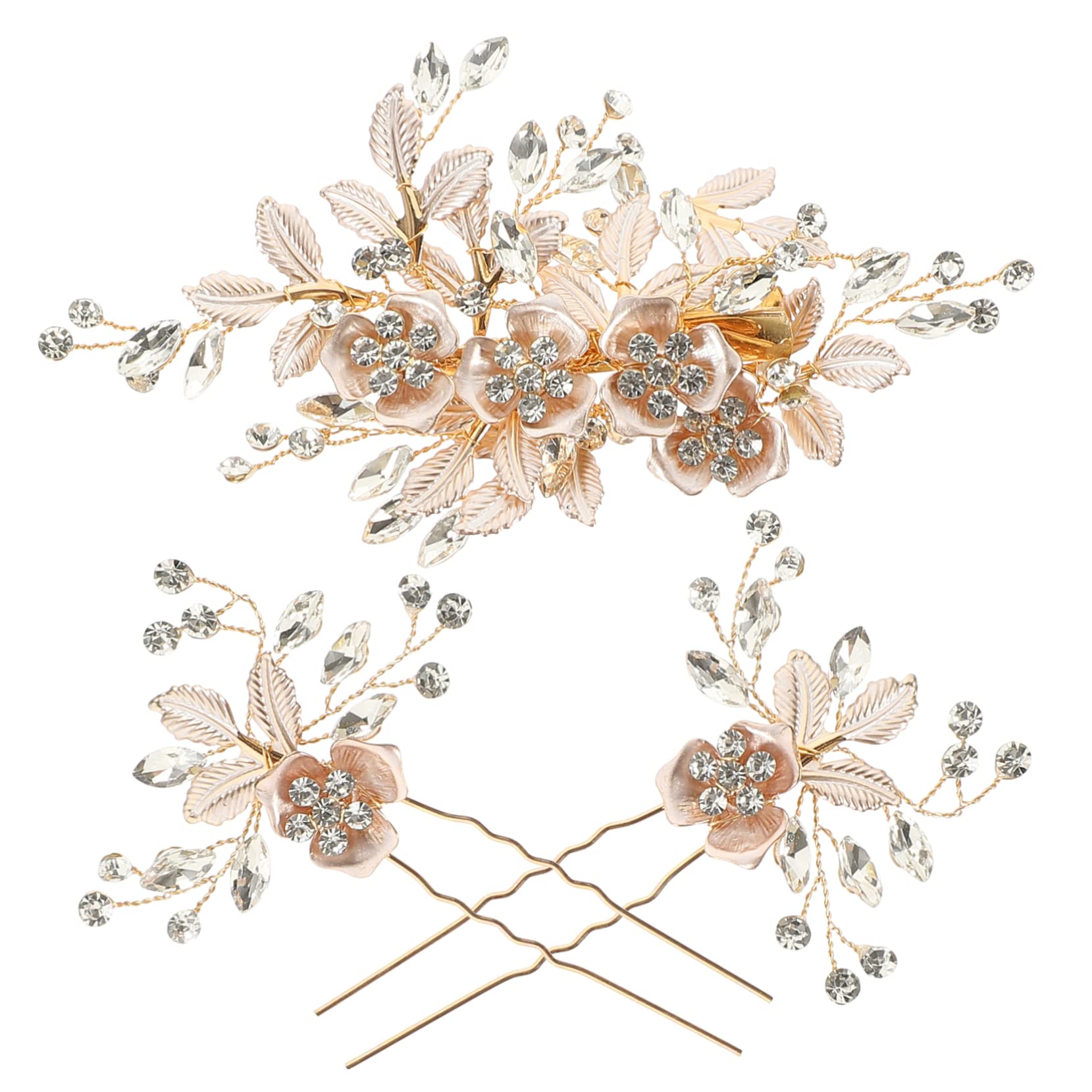 Beavorty 5 Sets Braut Hochzeit Haar Strass Haar Zubehör Kopfschmuck Kristall Stirnband Für Braut