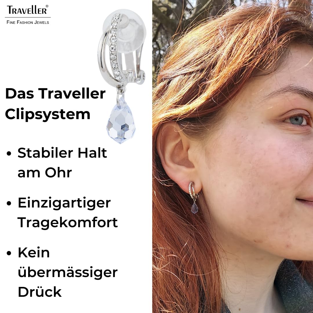 Traveller Ohrclip - Hänger - Kristalle