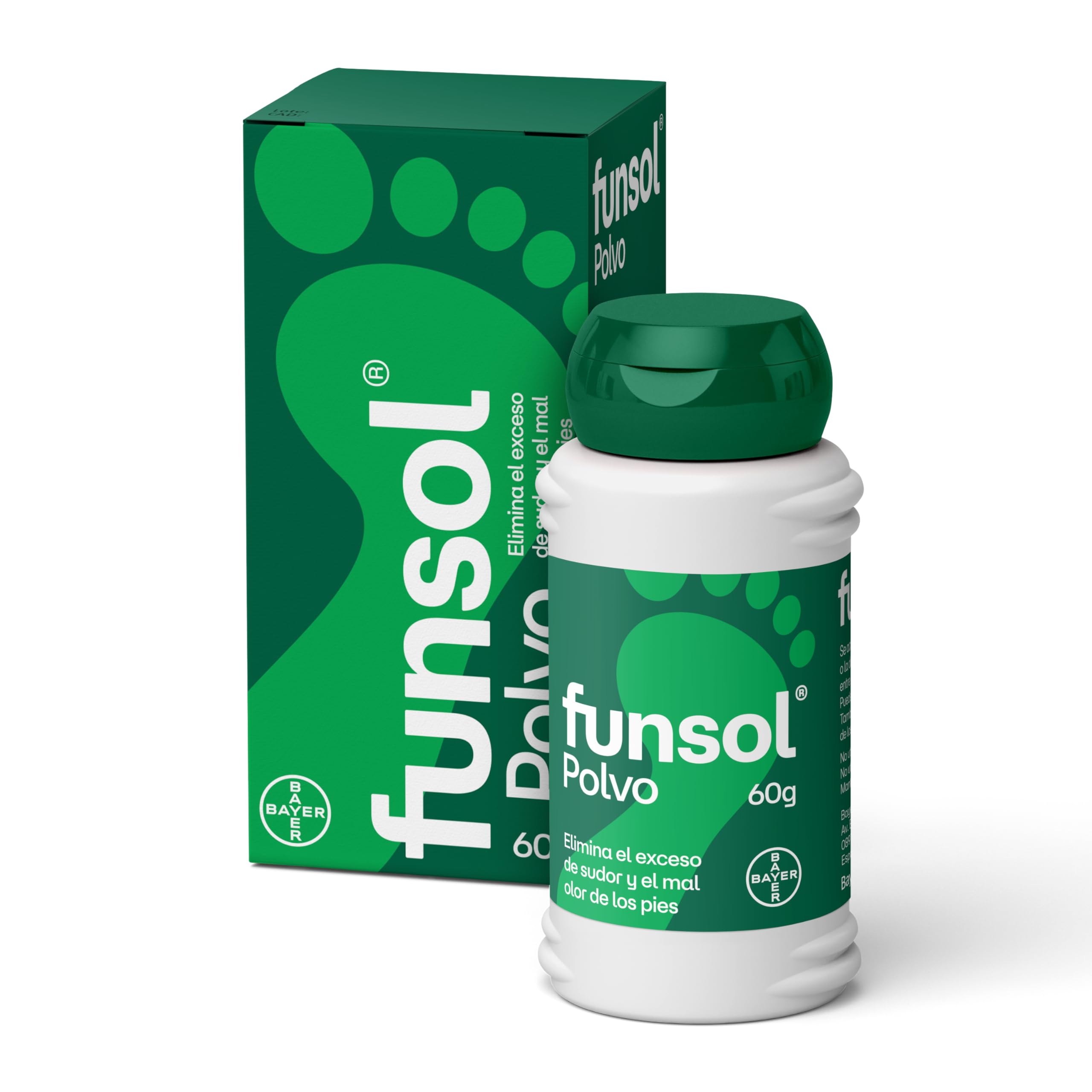Funsol Desodorante para Pies - Polvo 60 g - Reduce el Sudor Excesivo - Elimina el Mal Olor de los Pies - Todo Tipo de Calzado - Zapatos - Deportivas y Calcetines