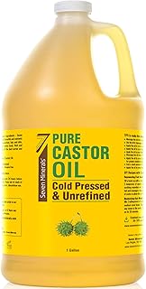 Unrefined Hexane-Free Castor Oil, 128 fl oz - For Hair Growth, Thicker Lashes & Brows, Dry Skin, Joint Pain