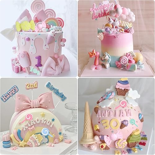 Miniatura 3 de Moldes de fondant de piruleta 3 piezas moldes de decoración de pasteles en forma de caramelo para hornear cupcakes chocolate artesanía de azúcar