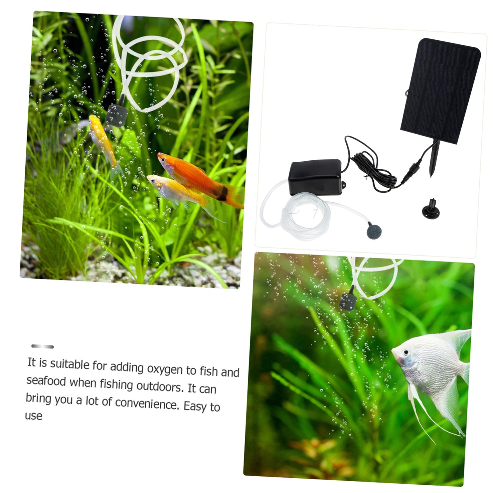 Solar-sauerstoffpumpe Für Außenbereich Teichbelüfter Aquariumpumpe Tragbare Luftpumpe Mit Dreistufigem Design Hohe Effizienz Stabile Leistung