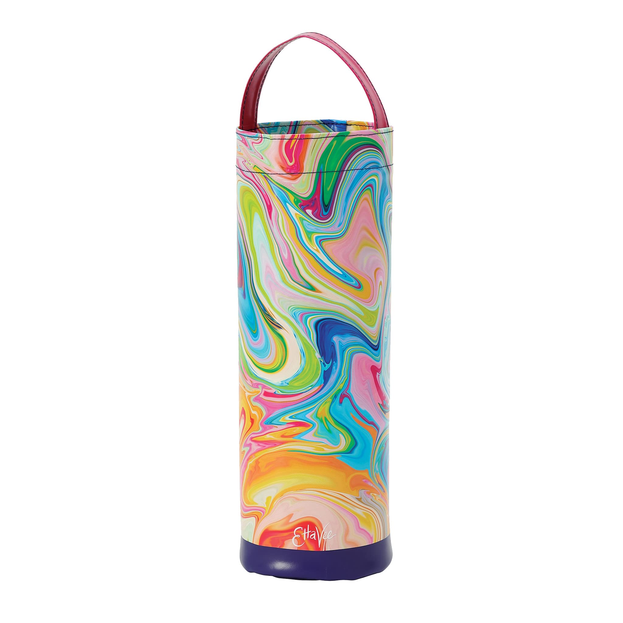Bolsa de vino aislada Enesco de mármol multicolor de 14 pulgadas 4
