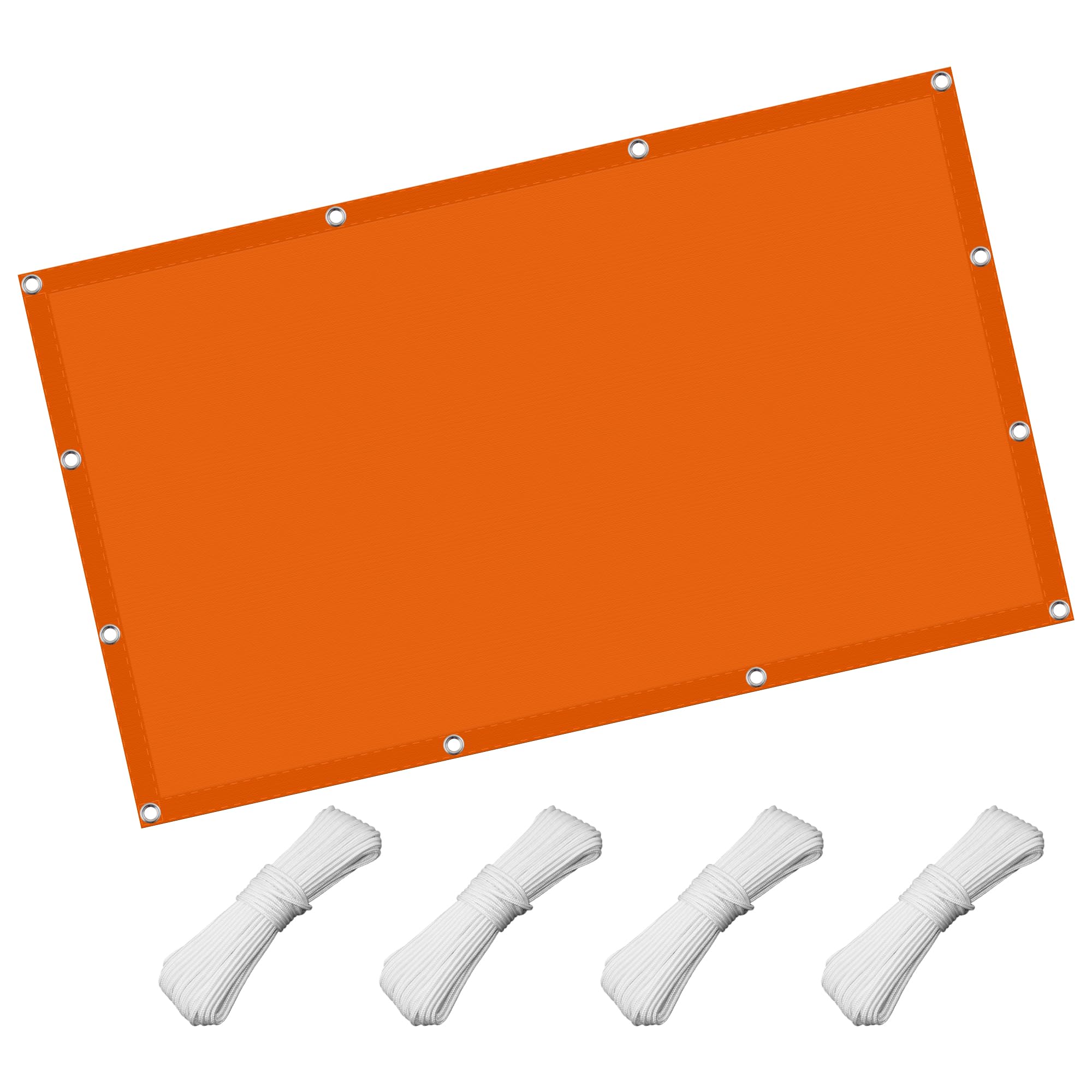 Voile d'ombrage de jardin orange, la toile idéale pour créer un coin d'ombre frais sur la terrasse