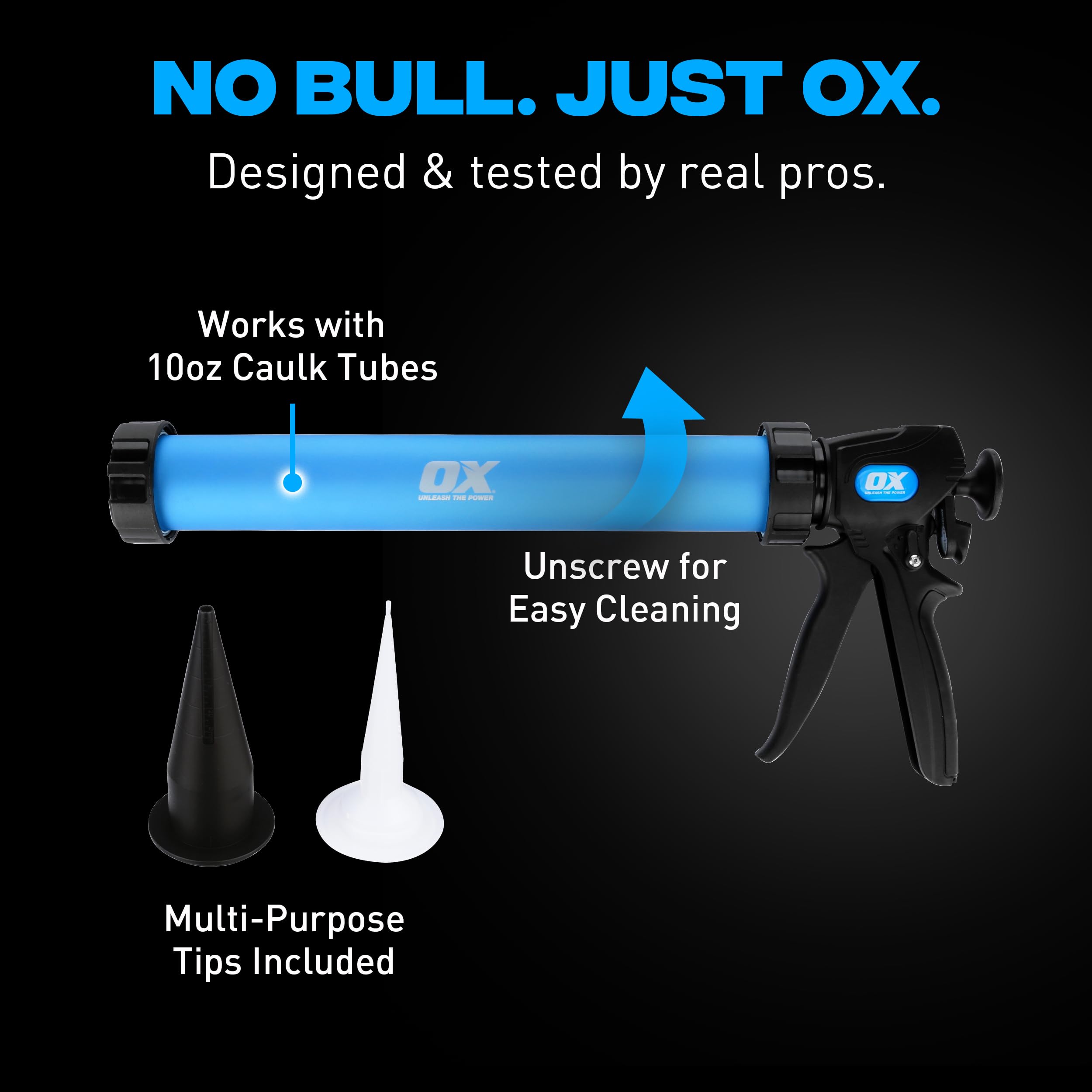 OX Pro Pistola de salchicha de doble empuje - 600 ml