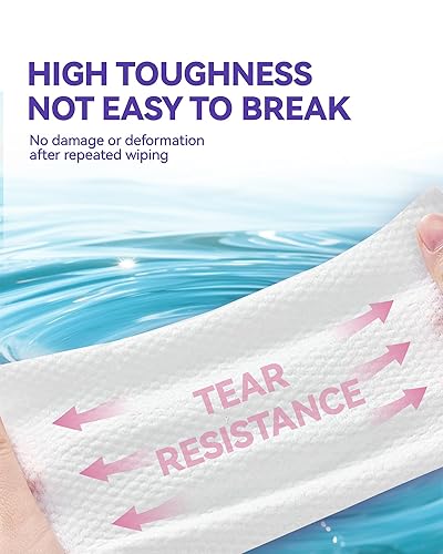 Miniatura 7 de Toallitas sensibles para bebé, sin perfume, 99% a base de agua, sin fragancia, sin alcohol, hipoalergénicas, suaves, grandes y gruesas para manos,