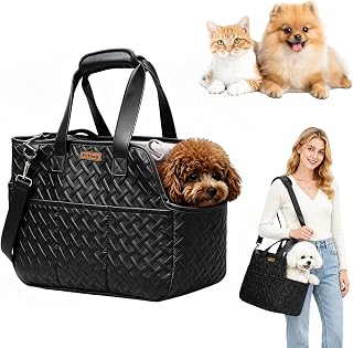 Dog Bag, Dog Carrying Bag, Small Dog Carrier Bag | Nylon, lightweight carry bag, suitable for cats, adjustable straps, space saving, sturdy on the go