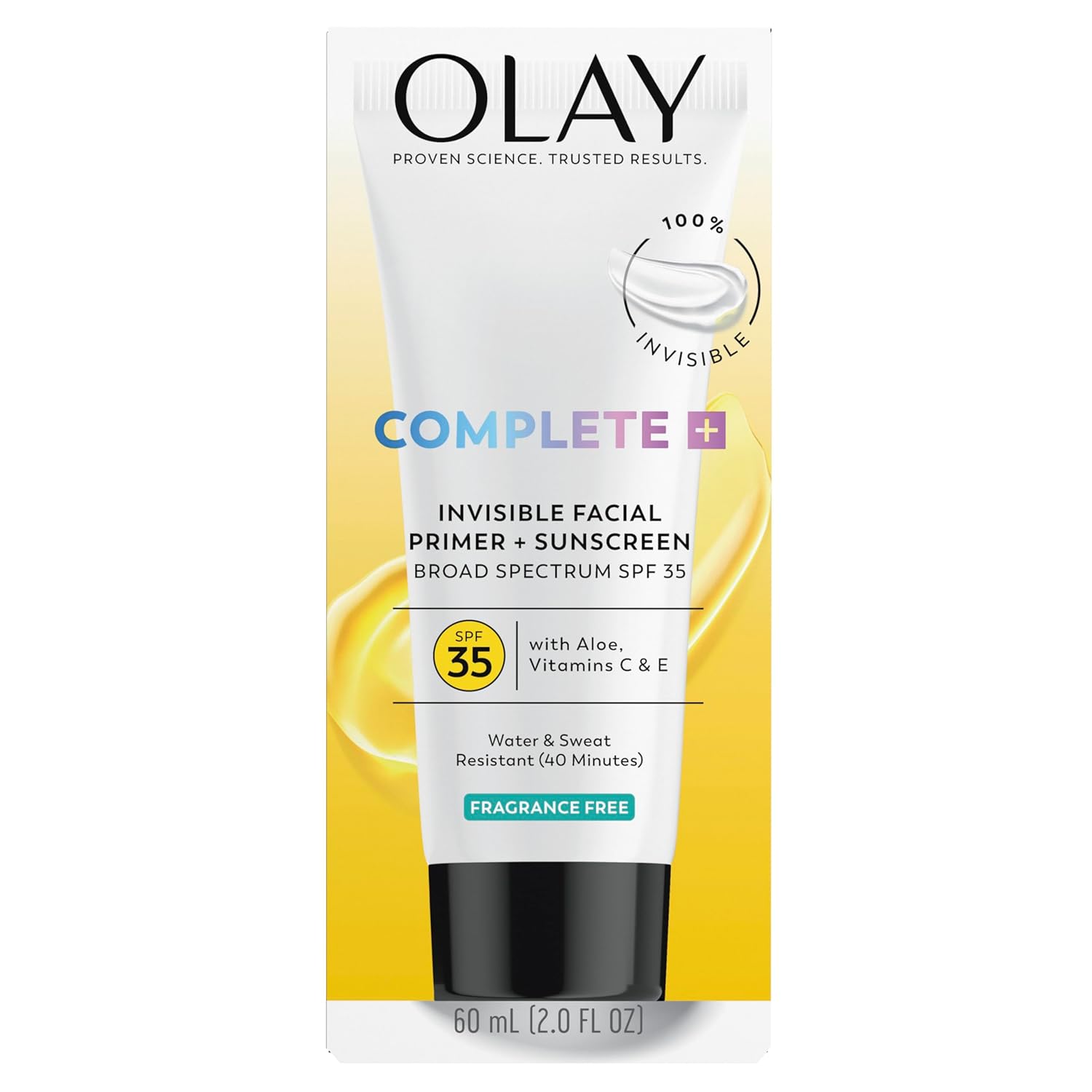 Olay Invisible Facial Primer + Sunscreen SPF 35, Aloe, Vitamin C & E Enriched, Lightweight, Water & Sweat Resistant & 100% Invisible, 2 fl oz - Image 7