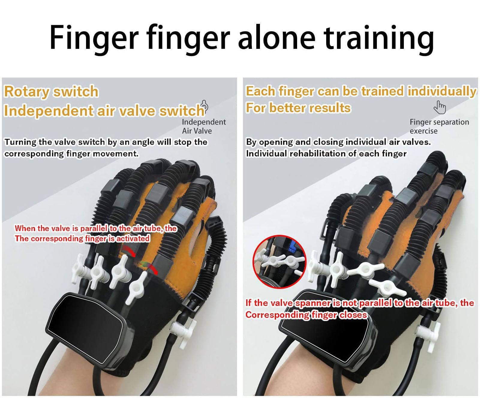Gants robotisés de rééducation 2025, Aides à l'exercice des Mains, pour Patients Victimes d'AVC, d'hémiplégie, de paralysie cérébrale et d'arthrite(Size:s,Color:Main Gauche)