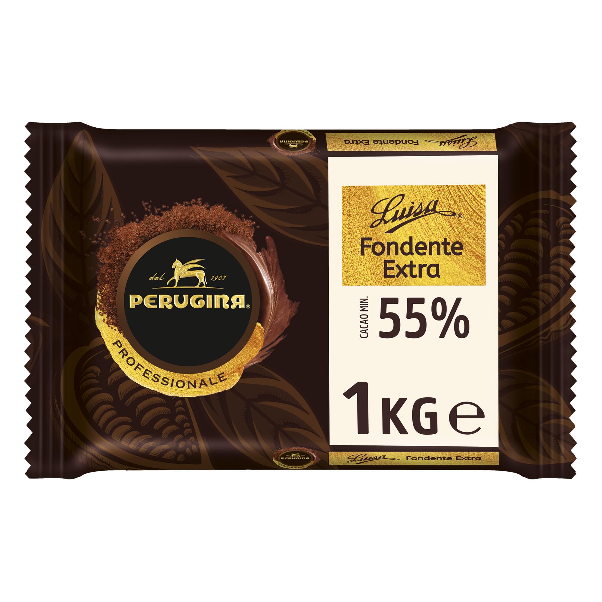 PERUGINA PROFESSIONALE Cioccolato Fondente Extra Luisa, Blocco 1kg