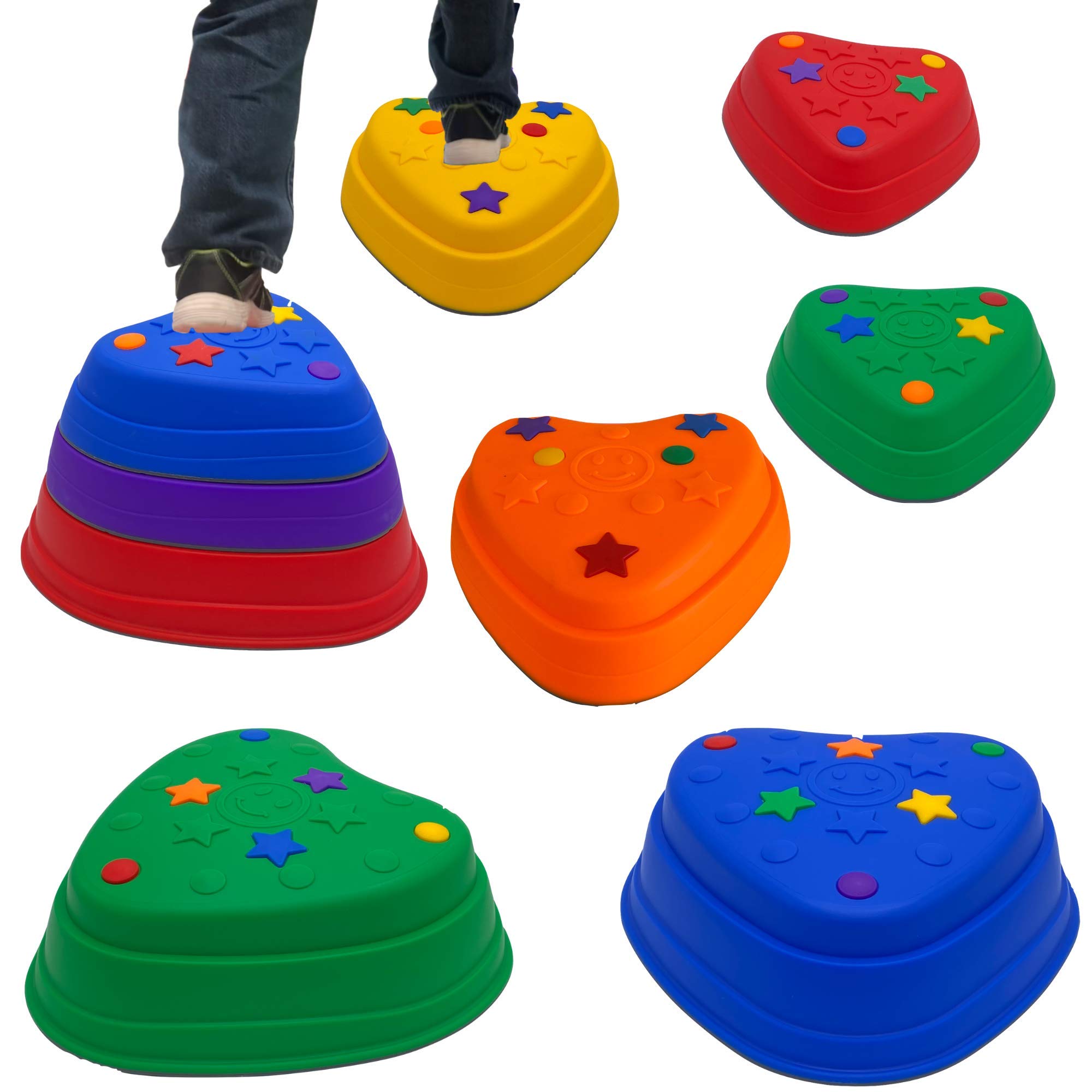 Buy IMAGYM Stackable Stepping Stones for Kids, Balance Stepping Stones