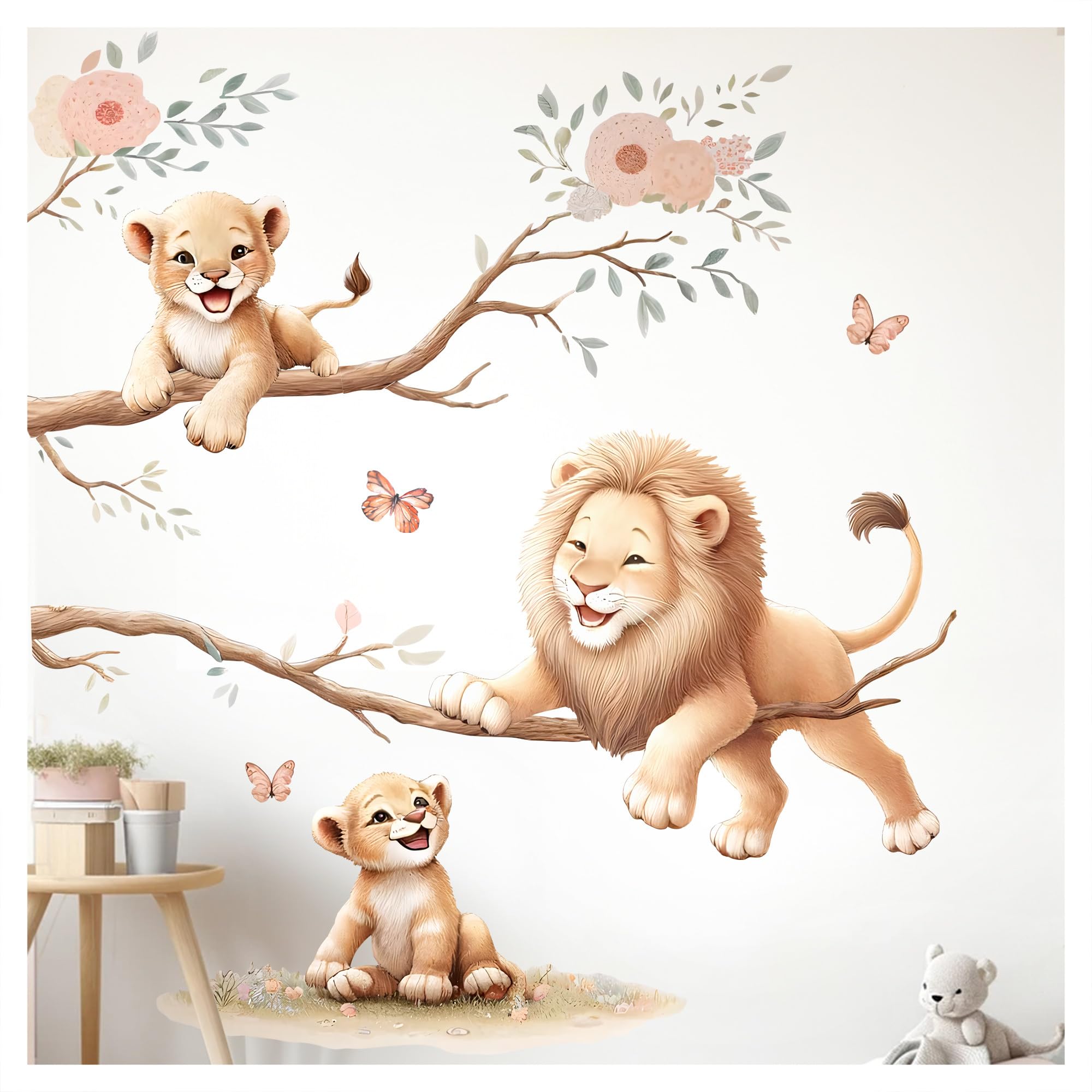 Little Deco Wandtattoo Dschungeltiere Löwen auf AST DL5031 L