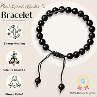 Vista 272 de Amazing Gemstone Crystal Bracelet for Women Men's Gifts - Protection Healing Crystal Bracelet - 8mm Gemstone Beaded Adjustable Bracelet Pulseras