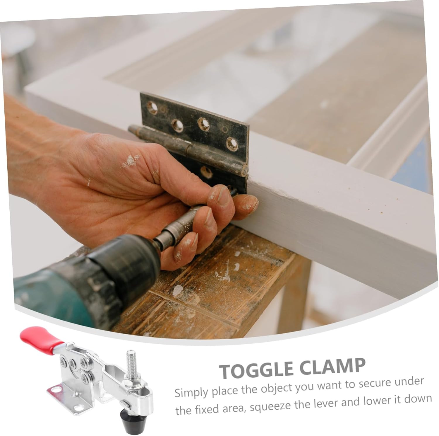 10pcs Plated Horizontal Toggle Clamp for Welding Hook Toggle Clamp for Diy Quick down Push Action