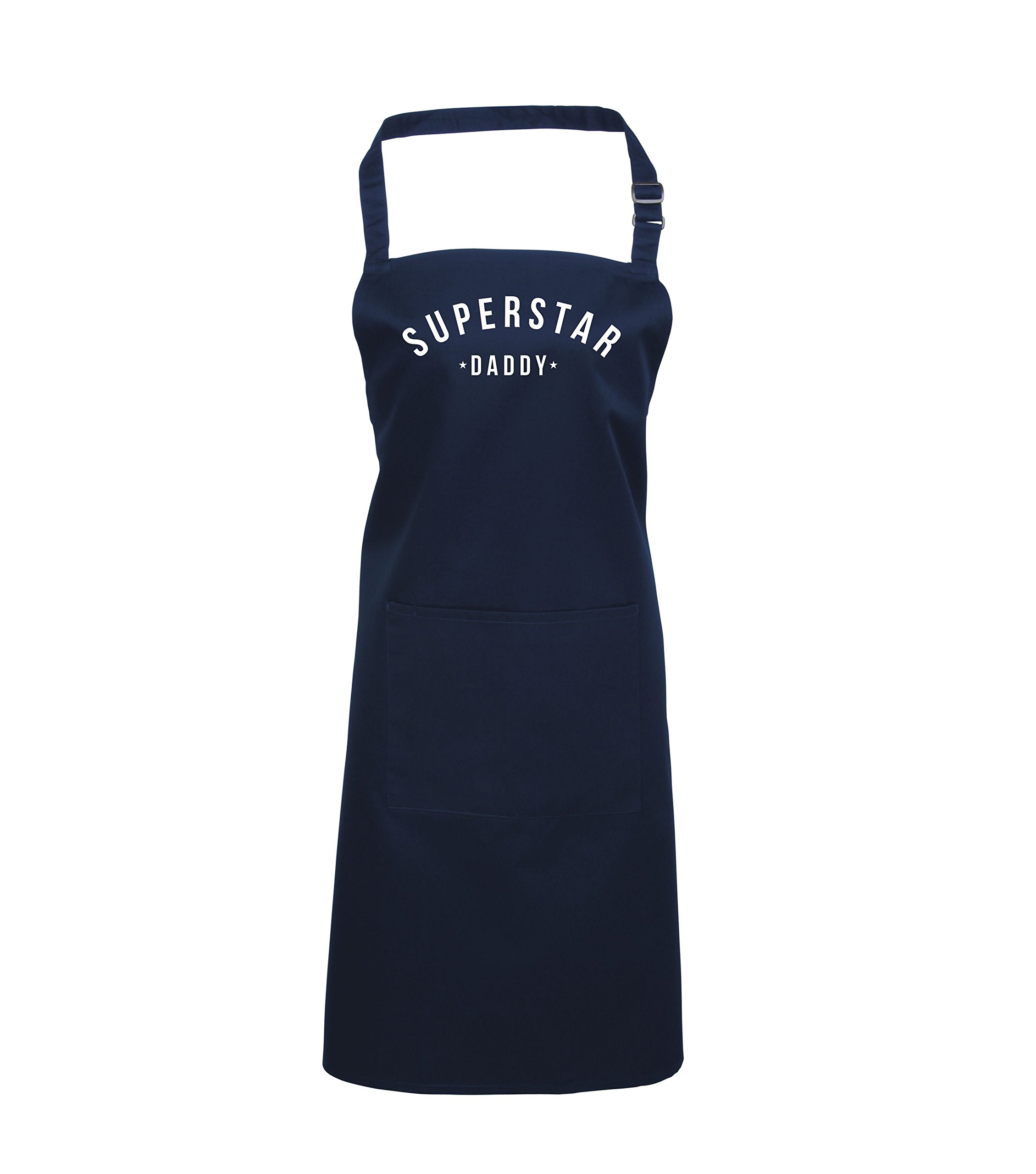Edward Sinclair Navy Superstar Daddy Apron With White Print