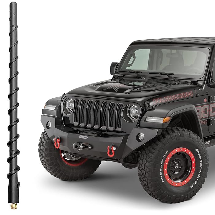 Buy VOFONO 13 Inch Spiral Antenna for Jeep Wrangler Accessories JK JL