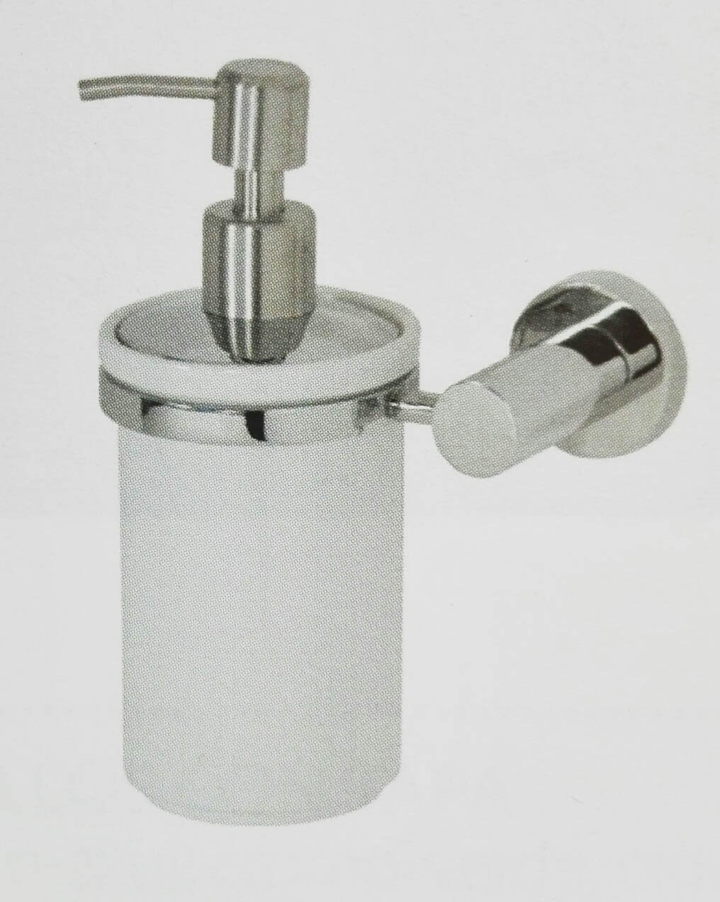 Distributeur de savon chromé aqualy pour salle de bain moderne