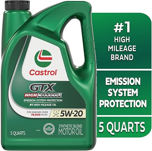 Miniatura 2 de Castrol 60017 GTX High Mileage 5W-20 aceite de motor sintético mezclado
