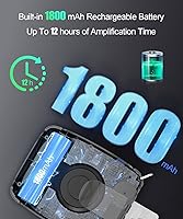 Vista 8 de SHIDU - Amplificador de voz portátil, micrófono personal con auriculares, recargable, mini sistema de PA para profesores, guías turísticas