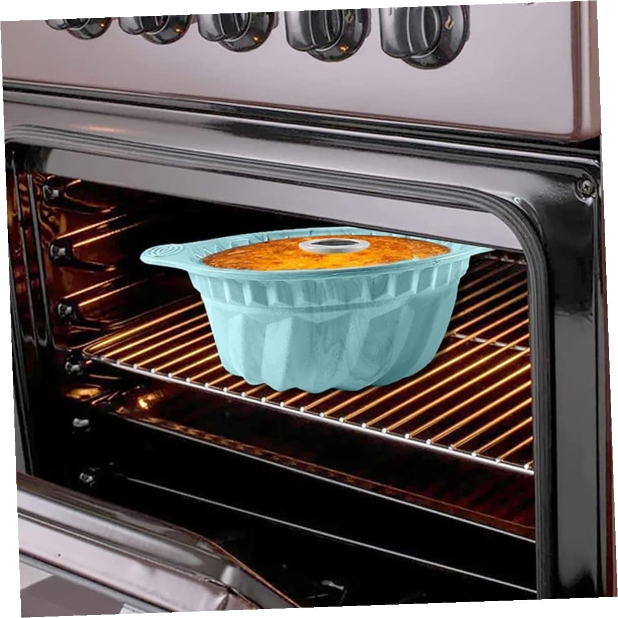 Zerodeko Set 3 Stampi per Torta in Silicone Antiaderente, Forma Rotonda Apertura a Stufa, capacità Grande per Forno e Lavastoviglie