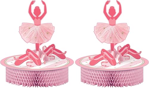 Creative Converting Twinkle Toes - Centro de mesa de papel (2 unidades)