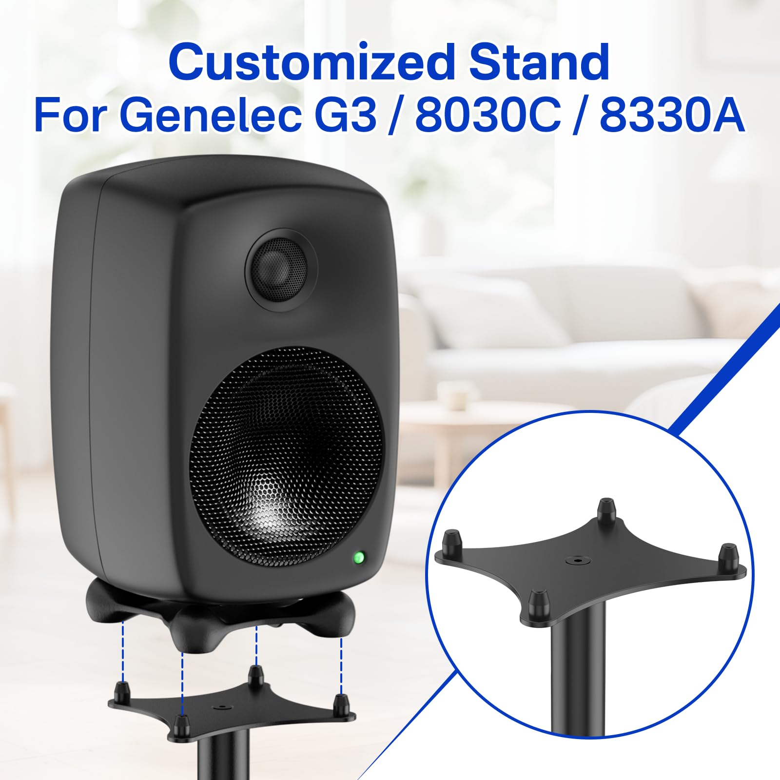 Amazon.co.jp: Genelec G Three 8030C 8330A スピーカースタンド Wr