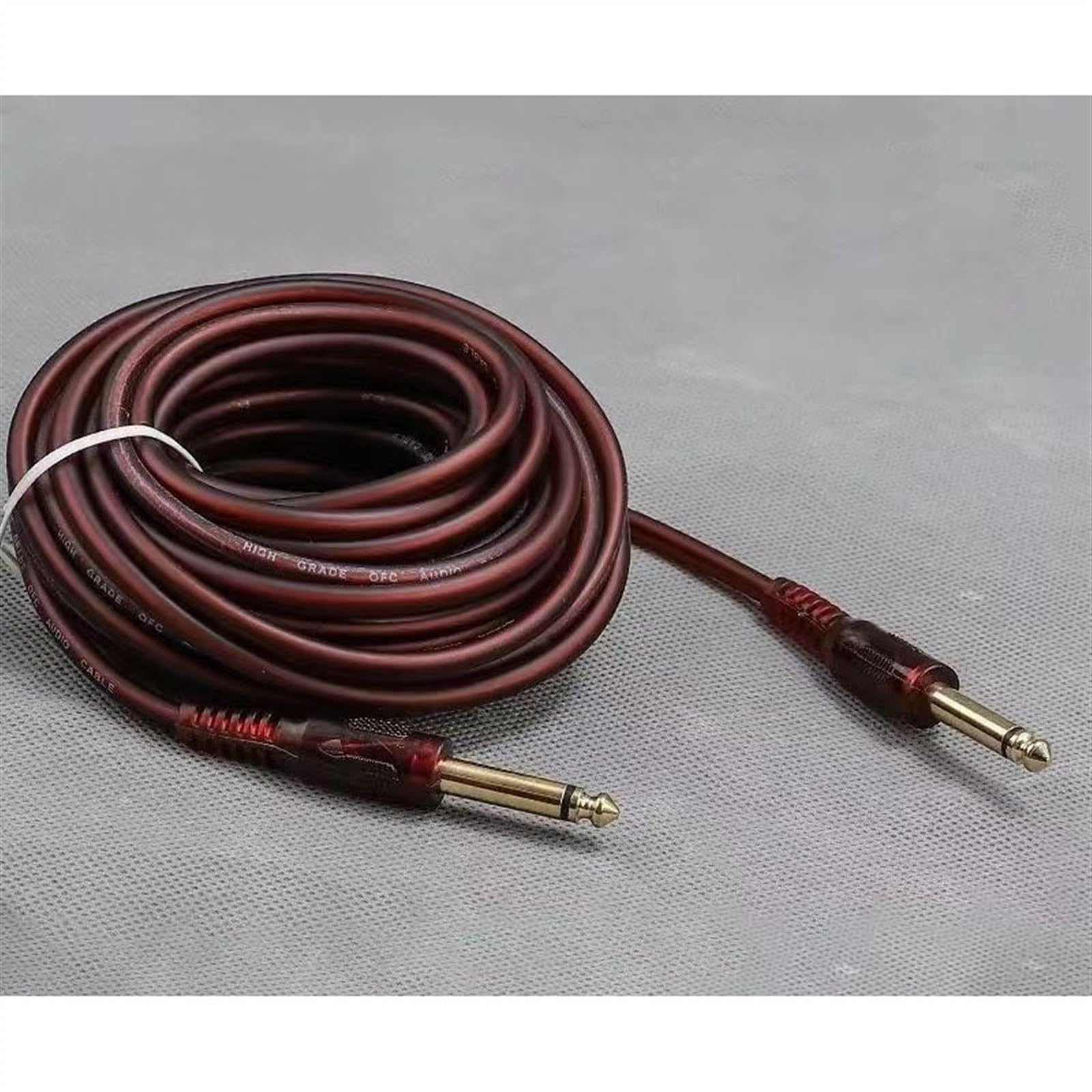 Cables para instrumentos Cable De Macho A Macho Para Guitarra Eléctrica Cable De Conexión Para Teclado Electrónico Cable De Conexión De Cable Blando Para Micrófono(1.5m)