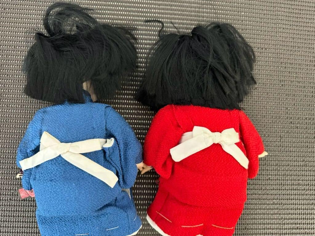 男の子と女の子の日本人形 ▽2体まとめ アンティーク ホラー｜日本人形