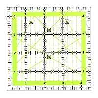 Vista 11 de UOOU Paquete de 4 reglas de acolchado, regla de acolchado (4.5 x 4.5 pulgadas, 6 x 6 pulgadas, 9.5 x 9.5 pulgadas, 12.5 x 12.5 pulgadas), regla