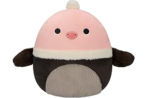 Squishmallows Original 12-Inch Agnes Rose Charcoal Ostrich
