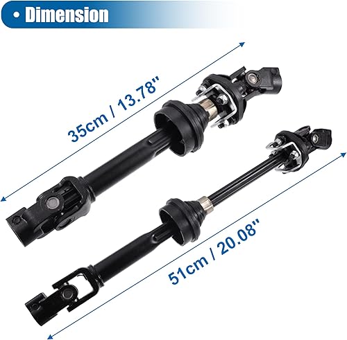 Miniatura 7 de X AUTOHAUX Columna de dirección eje intermedio para Ford Explorer 2011-2019 para Ford Flex 2010-2019 para Lincoln MKT 2013-2019 Eje inferior