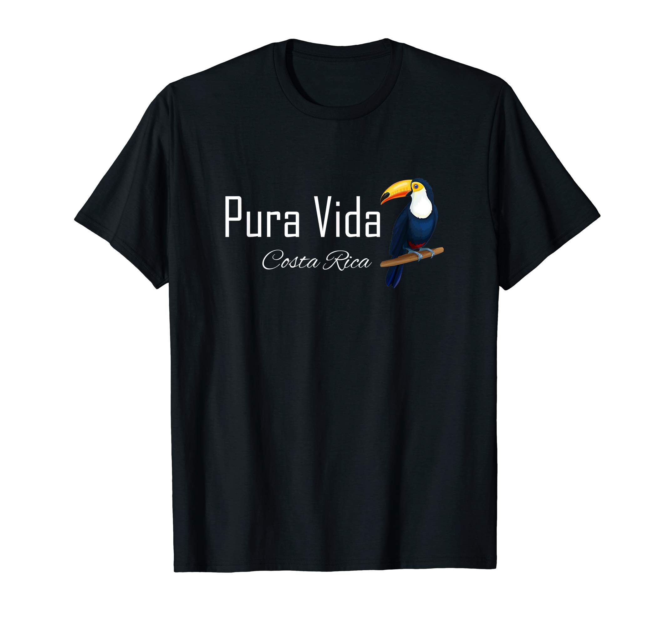 Pura Vida Costa Rica Love Shirts CoPura Vida Costa Rica with Tropical Toucan Bird Pura Vida T-ShirtOEKO-TEX STANDARD 100