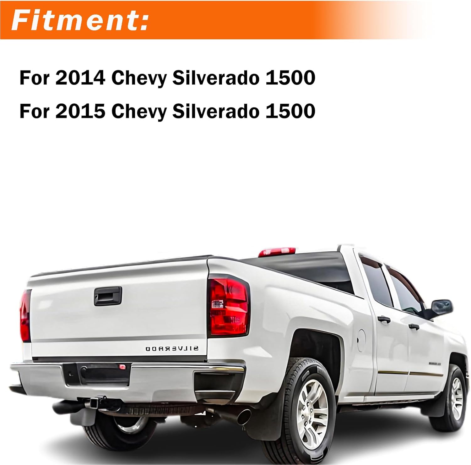 Tail Lights Assembly Compatible with 2014 2015 Chevy Silverado 1500 Taillights Rear Brake Lamps with Bulb and Harness