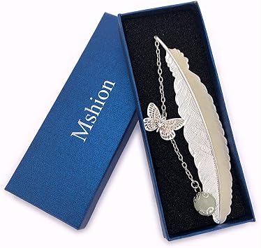 Metal Bookmarks with Chain,Unique Glow in The Dark Bookmark,Inspirational Book Markers for Book Lovers Delicate Gifts