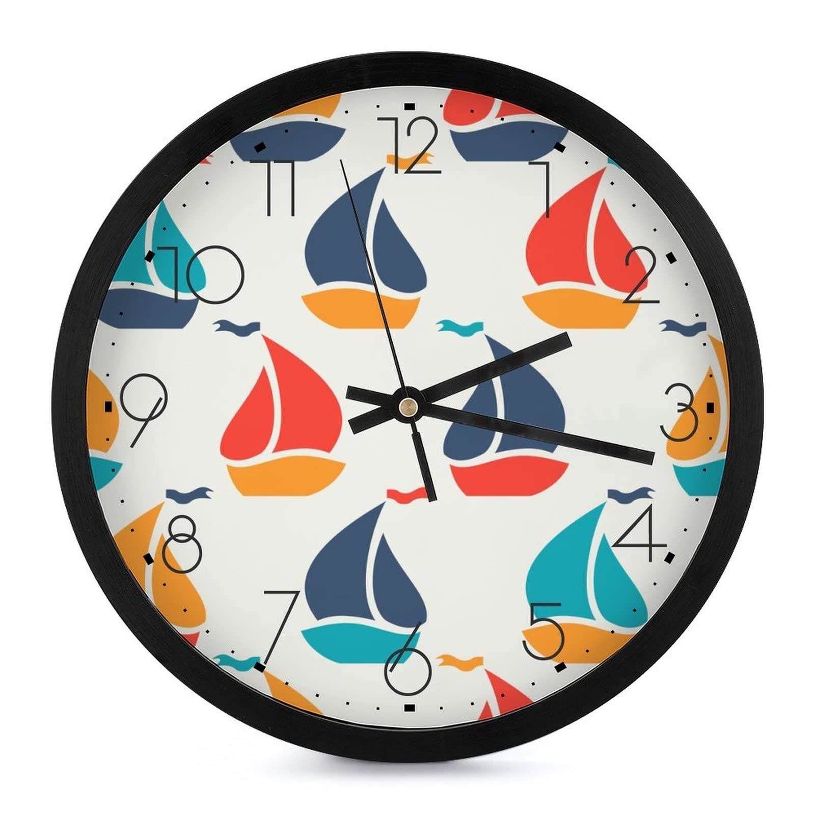 Horloge murale bateau moderne pour stopper le tic-tac et embellir votre espace de travail