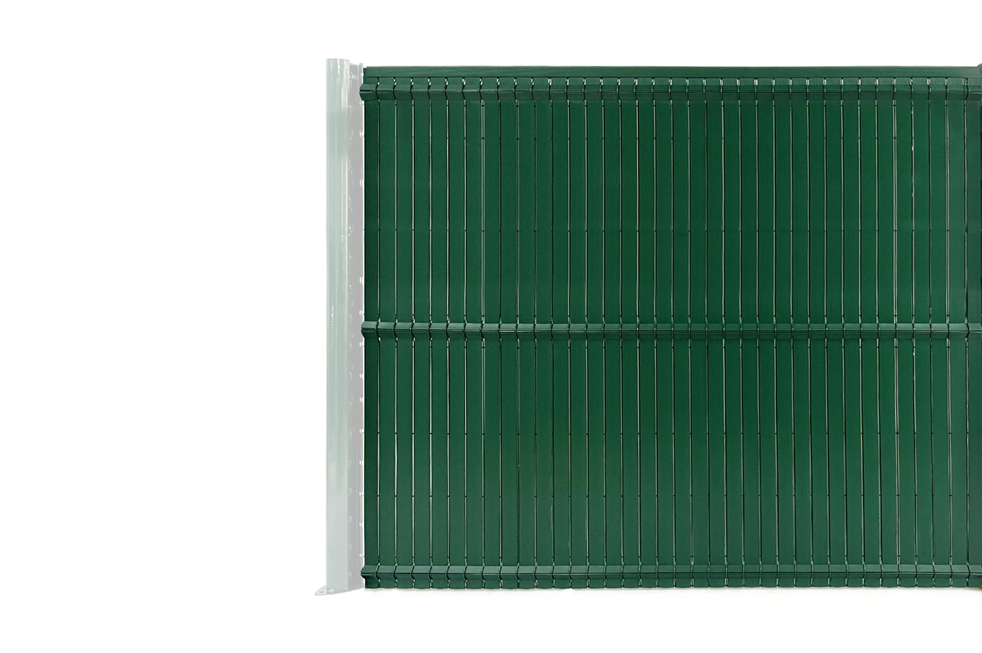CASANOOV Lamelles Occultantes PVC CINTO 600x170 cm 6x1,7 m 10 m² Vert RAL6005 Brise Vue Grillage Rigide Occultation Jardin Résistant UV Haute Qualité Kit Complet 102 Lames 49 mm