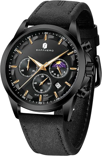 BENYAR Fashion Men's Quartz Chronograph Waterproof Stainless Steel 30 m Waterproof Watches Business Casual Sport Designer Watch for Men