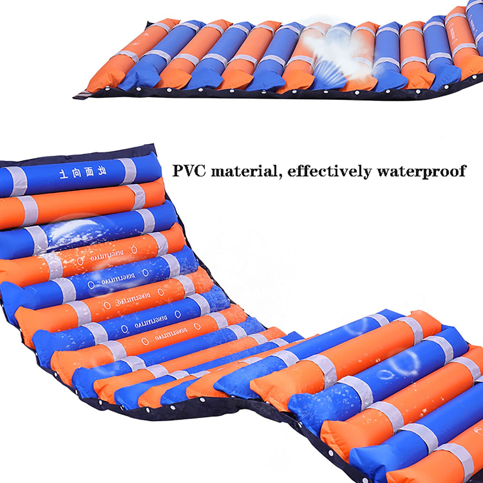 Cojín Colchón antiescaras de presión alterna con Bomba Cama Inflable Desmontable Impermeable y Transpirable El Aire se Adapta a una Cama de Hospital estándar