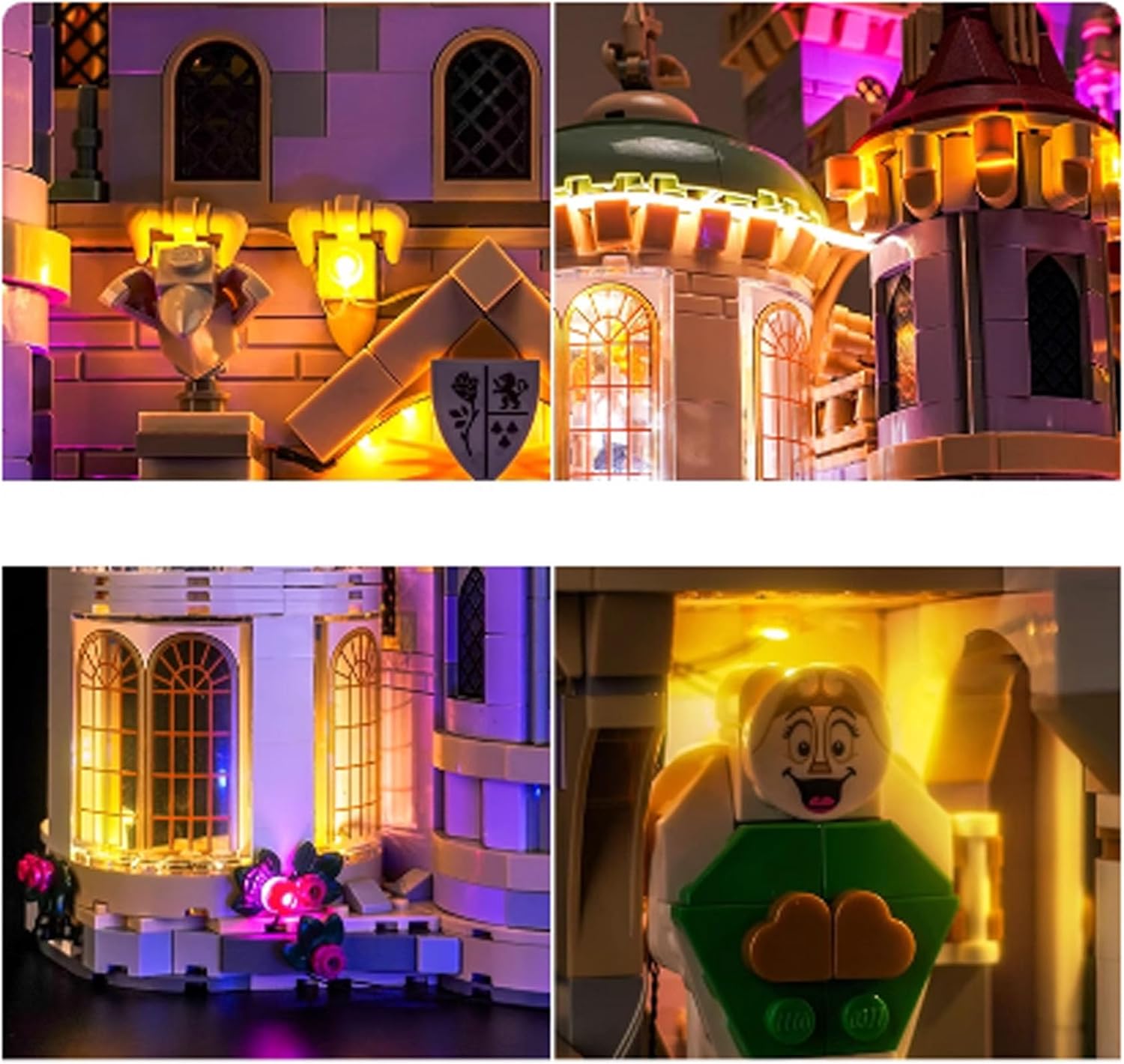 LED Lighting Kit Compatible with Lego 43263 Castle Series LED Light Set (Model Kit Not Included - Lighting Components Only) (Remote Control Version)