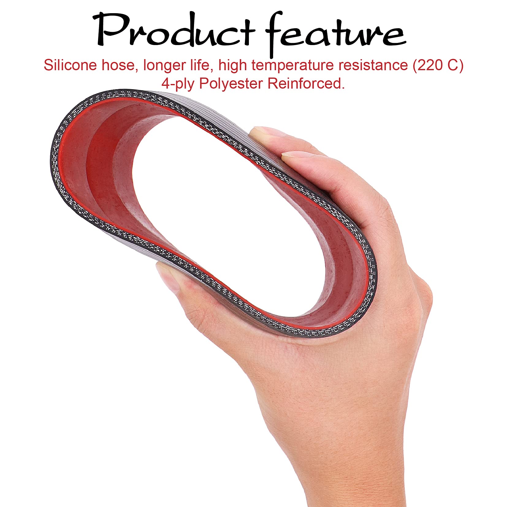 Find Black 2''-2.5'' STRAIGHT TURBO REDUCER SILICONE HOSE 51mm TO 63mm PIPE COUPLER In Boulder - Foto 5