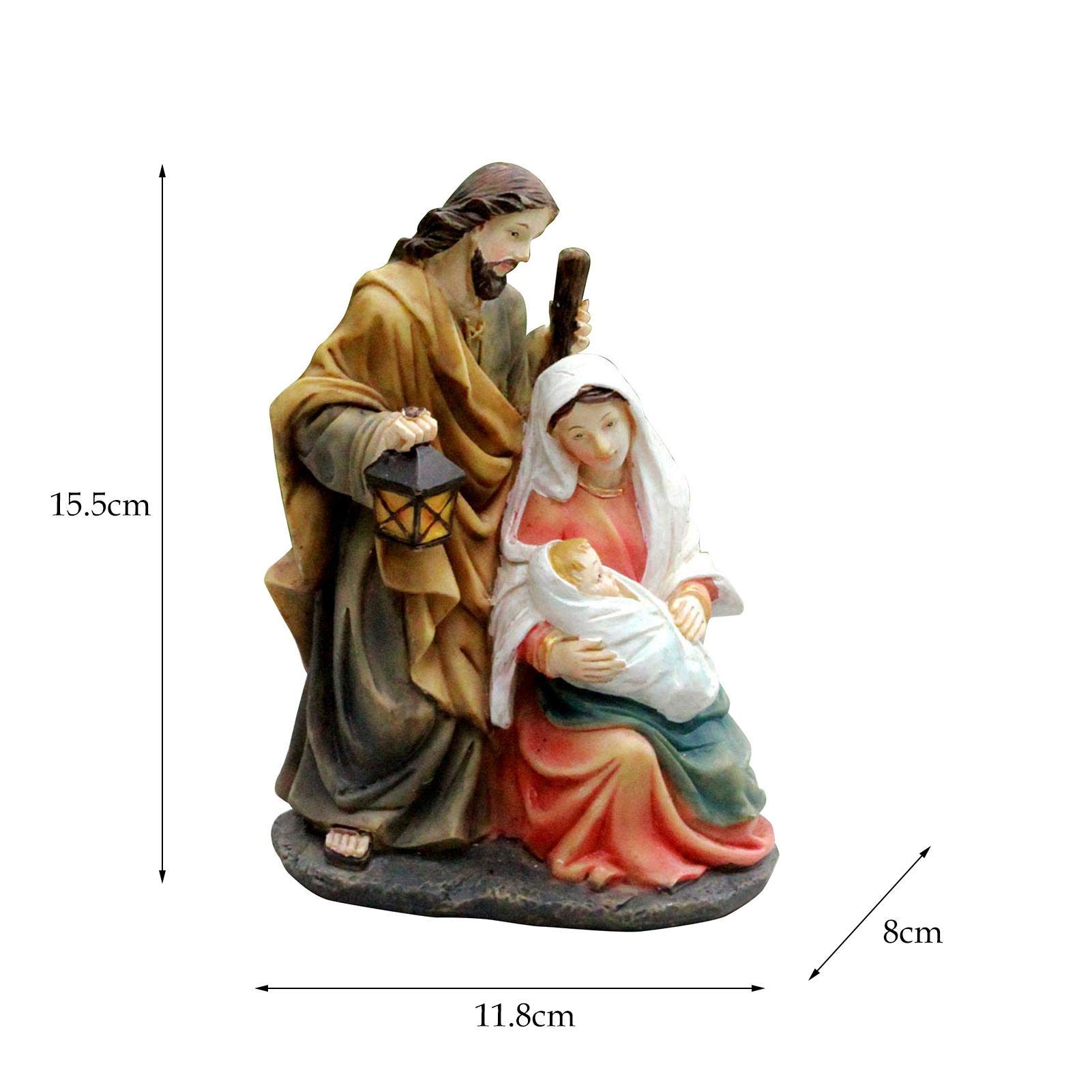 Handbemalte Jesuskind Figur - 8cm Heiligenstatue Für Die Krippe