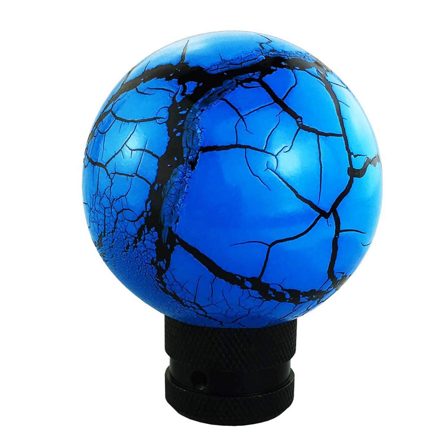 Abfer Manual Shift Knob Car Stick Shifter Lever Gear Knobs Thunder Ball Style Fit Automatic MT Transmission Vehicles (Blue)