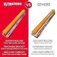 Vista 5 de Ultimation Rodillo recubierto de poliuretano resistente con soportes: rodillo transportador industrial para un manejo suave