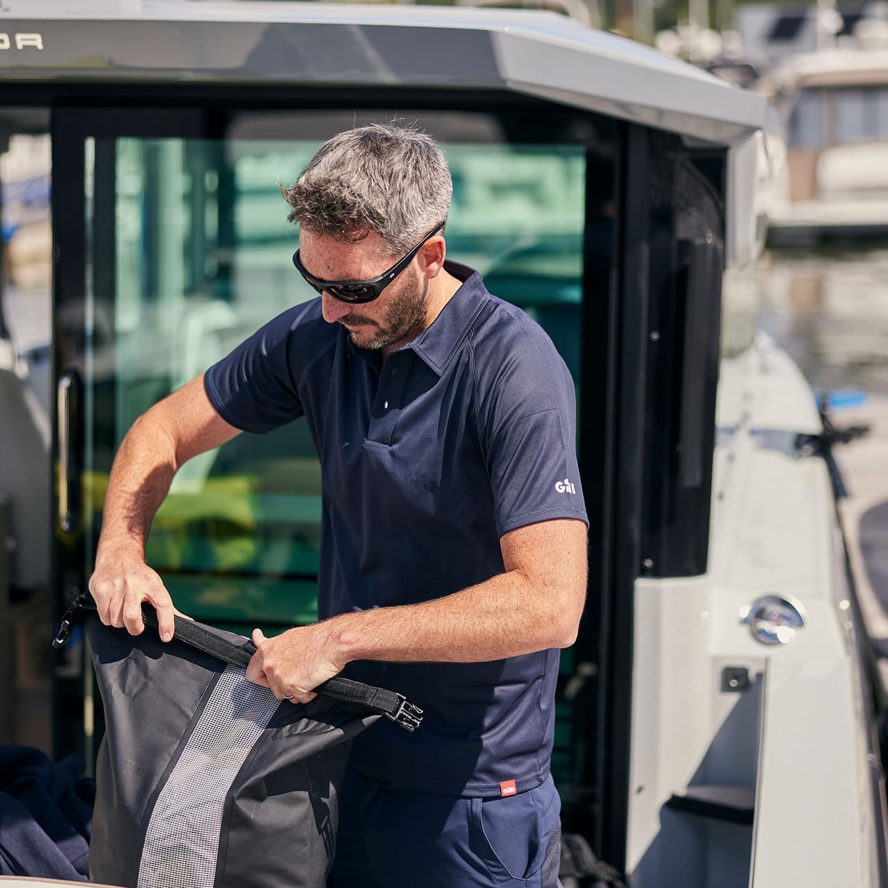 Mens UV Tec Polo Shirt - Lightweight, Moisture Wicking, Quick Drying & 50+ UV Sun Protection