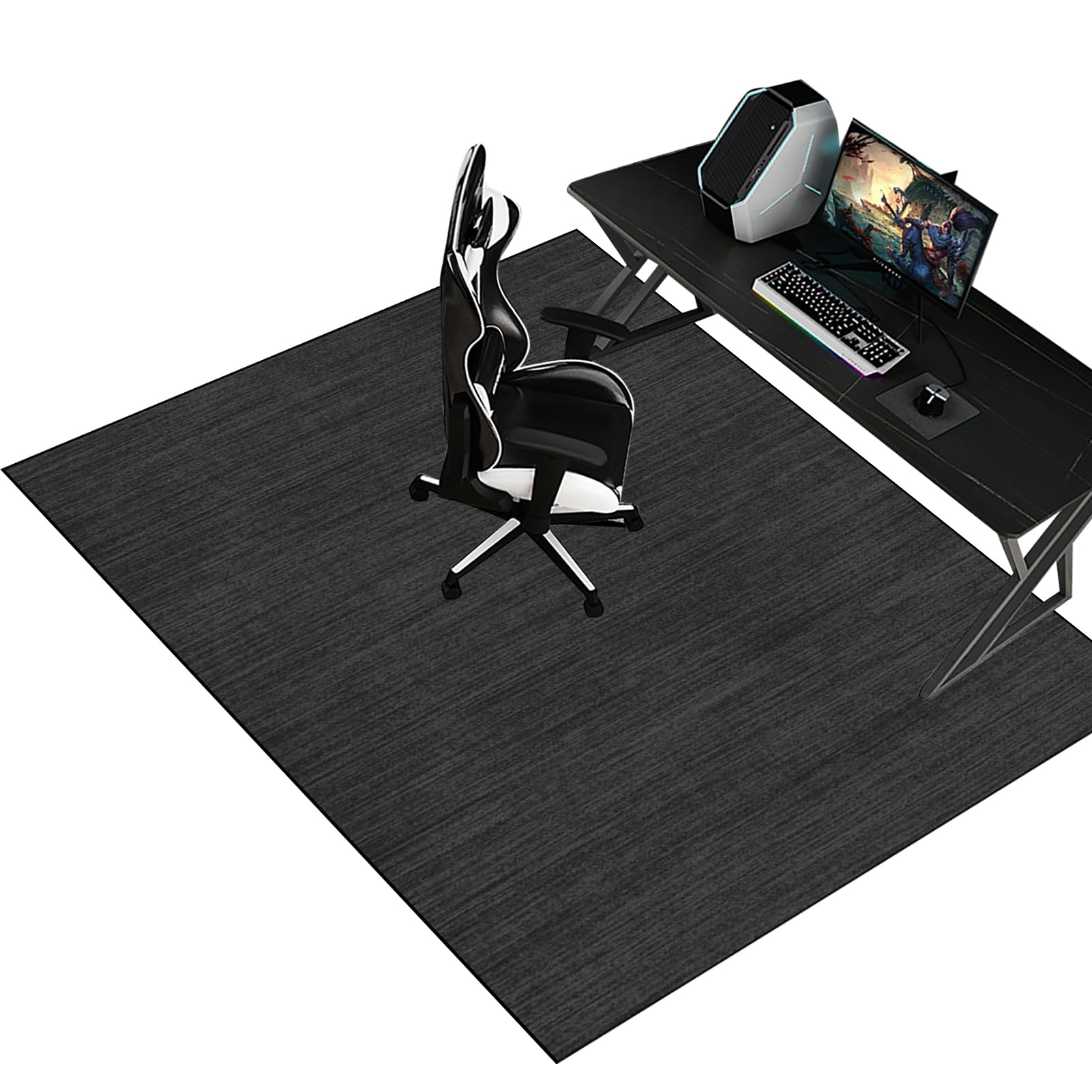 120 X 160 Cm Non Slip Desk Chair Mat For Carpeted And Hardwood Floor Office Chair Mat Gaming Rug Carpet Protector For Home Office Computer Rolling